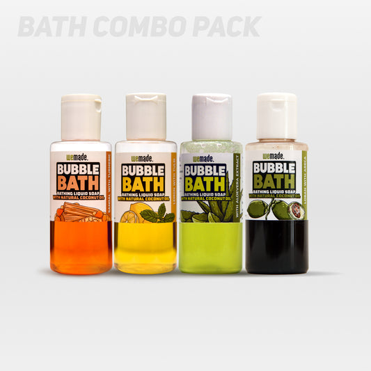 Bubble Bath - Combo Pack (4 different variants of Bubble Bath 100g)